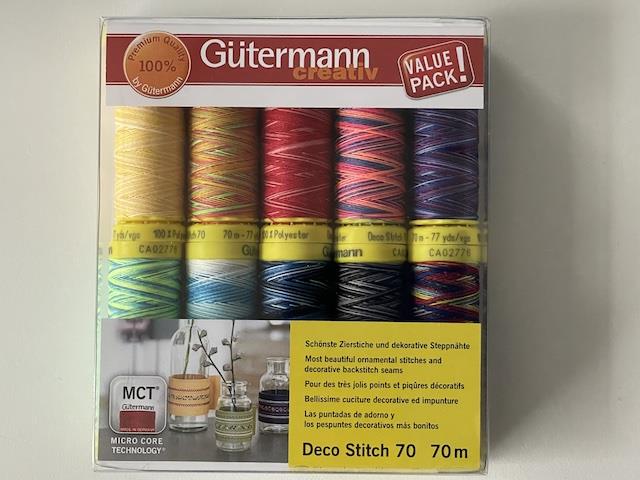 Deco stitch sampakke  - multi farvet - 10 stk 