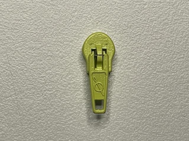 Limegul farvet glider/skyder 4 mm