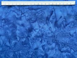 Batik Patchworkstof - Coboltblå