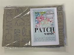 Patch Words - Hørstof med patchwork ord