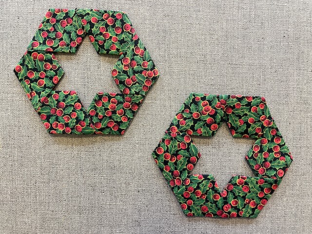 Stjerne Julekranse med juveler papskabeloner.