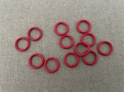 Plast ringe str 15/21 - Røde