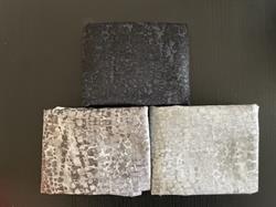 Chameleon patchworkstof - 3 stk/FQ Grå - sort