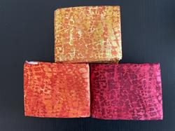 Chameleon patchworkstof - 3 stk/FQ gul-orange-rød