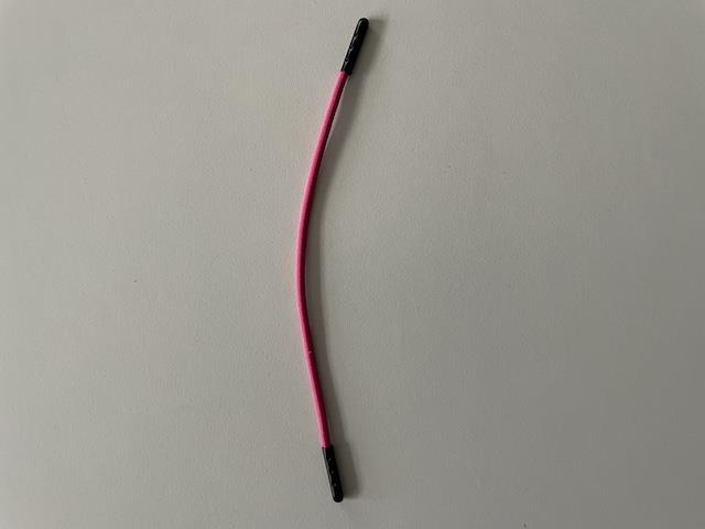 Lynlås vedhæng elastik 15 cm Pink