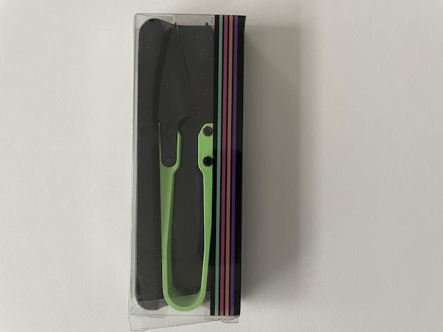 Overlock saks - limegrøn. 