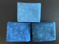 Watermark patchworkstof Blå - 3 stk/FQ 