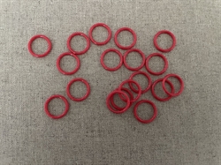 Plast ringe str 12/16 - Røde