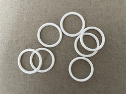 Plast ringe str 32/40 - Hvide