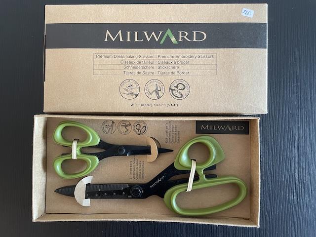 Stofsaks 23 cm og 13,5 cm broderi saks fra Milward – Kvalitet og komfort til dine syprojekter