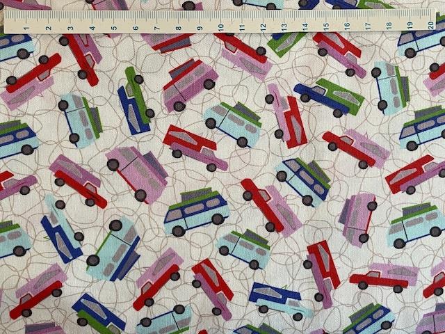 Friluftsliv på patchworkstof - Mobilehome