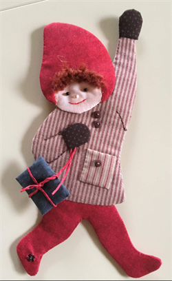 klatrenisse dreng 3 – charmerende julepynt med papskabelon fra houhou design