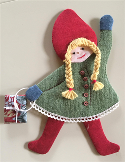 Klatre nisser nr 4 mønster klatrenisse pige nr. 4 – charmerende julepynt med papskabelon fra houhou design