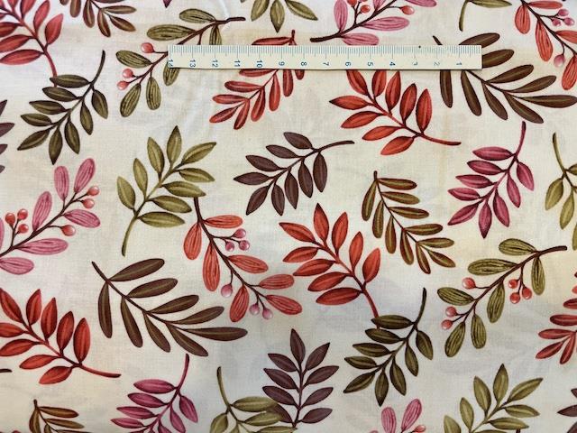 Grene på lys patchworkstof