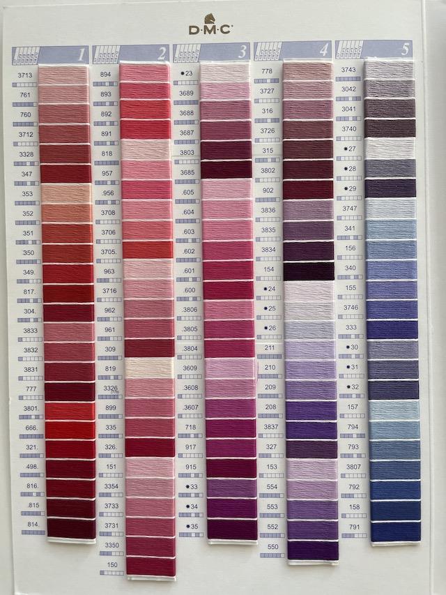 Broderigarn - alle DMC Mouliné Broderigarn farver