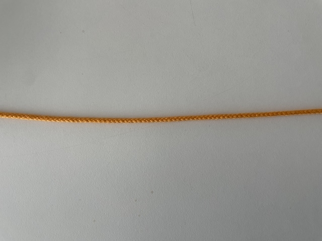 Anoraksnor- lys orange. Pris pr meter