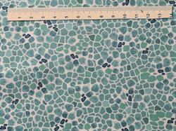 Mosaik på patchworkstof - Irgrøn