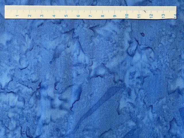 Batik Patchworkstof Meleret Lys Coboltblå