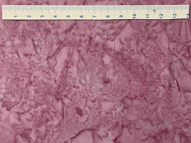 Batik Patchworkstof Meleret Lyserød/rosa