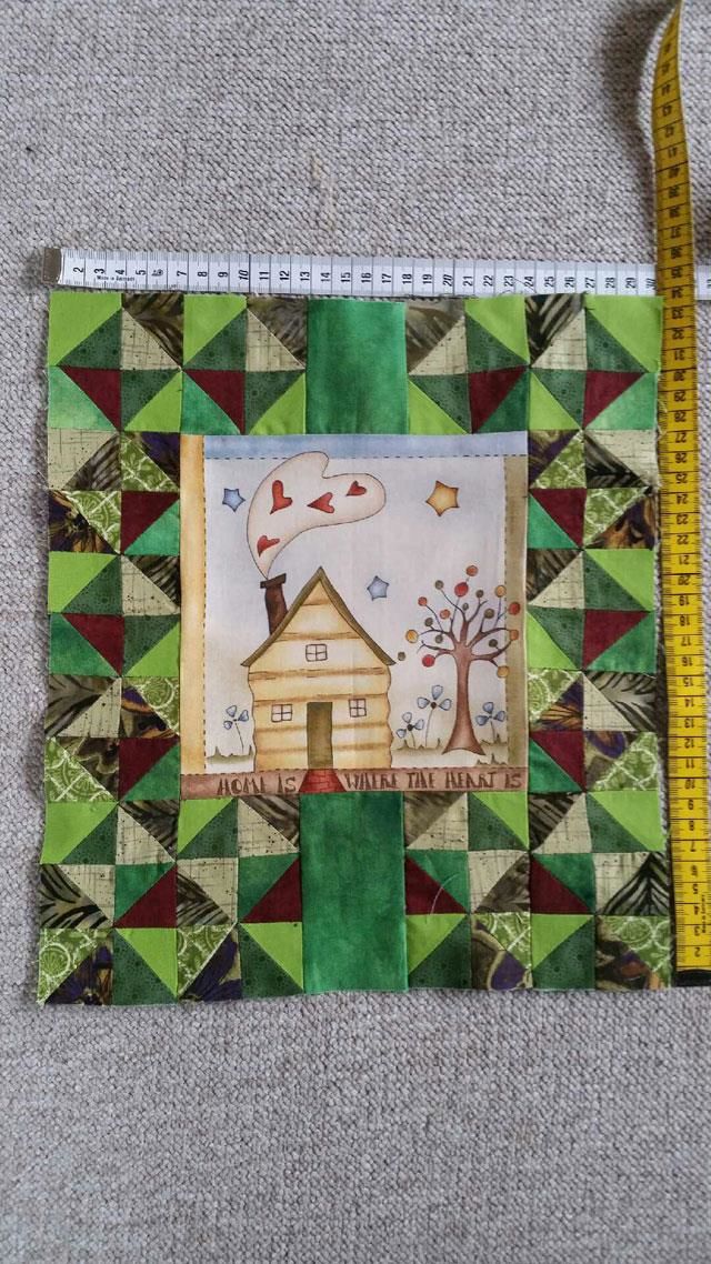 Irenes mini quilt til HANNES patchwork udfordring