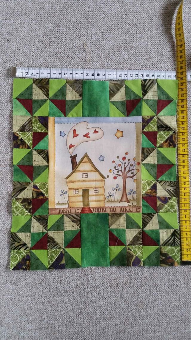 Irenes mini quilt til HANNES patchwork udfordring