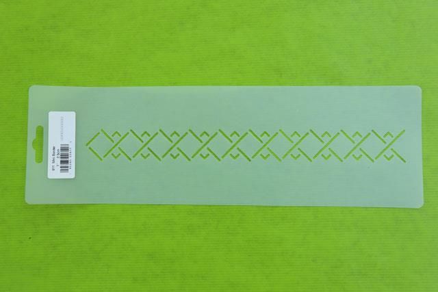 Kantet bort (mini) Quilteskabelon 20 