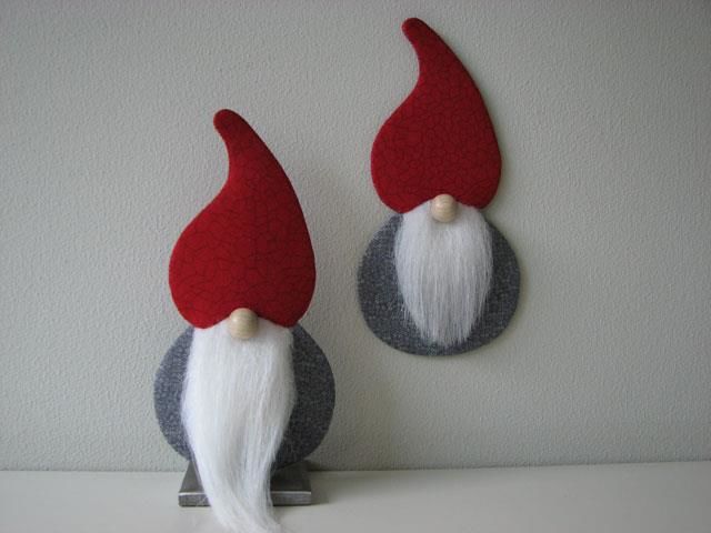 klumpnisser – sødt julemønster med papskabelon fra houhou design