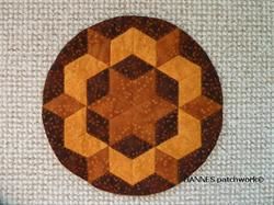 Lene Brødserviet rund mønster 