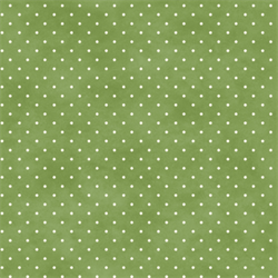 Beautiful Basics patchworkstof Grøn med hvide prikker 110 cm bred
