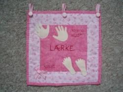 Navneophæng -Lærke mønster