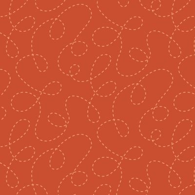 One Switch, Two Stitch patchworkstof - Mørk orange