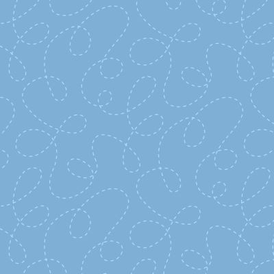 One Switch, Two Stitch patchworkstof - Lyseblå