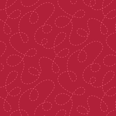 One Switch, Two Stitch patchworkstof - Rød