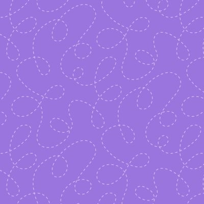 One Switch, Two Stitch patchworkstof - Lys lilla