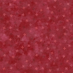 Operetta patchwork stof - Mørk blomster