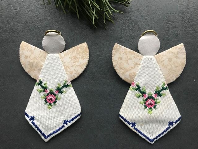 Patchwork og broderi i sød engle