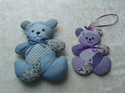 Patchworkbamse, lille og mini, mønster