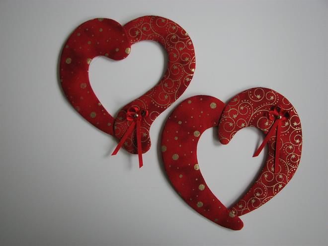 Skæve hjerter mønster 