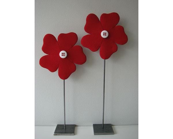 Røde sommerblomster mønster håndsyning sommerblomster mønster – sy lyse og farverige blomster i patchwork