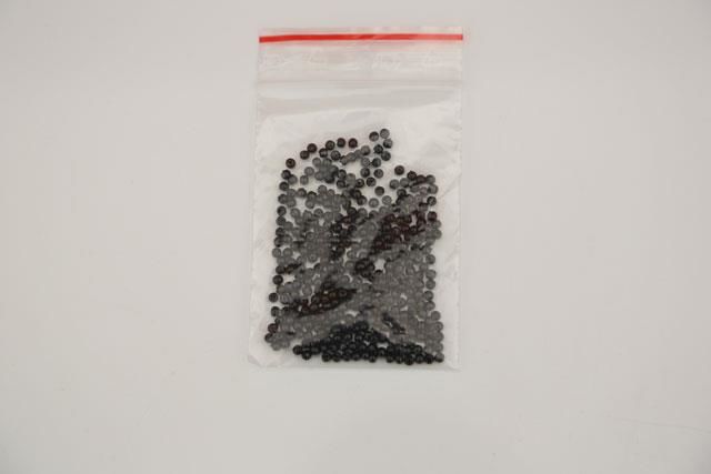 Sort voksperler 3 mm