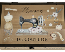 Tom træ box med symotiv