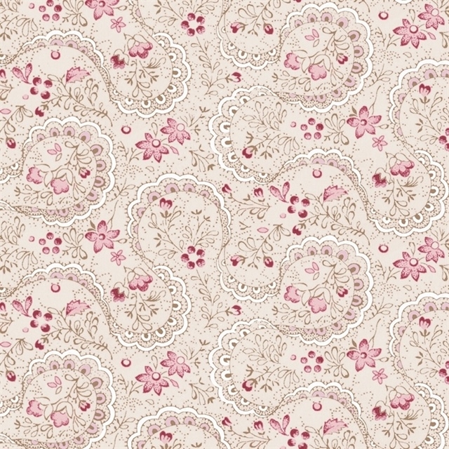 Victoria patchworkstof - Lyse mini blomst