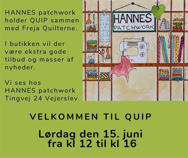 QUIP hos HANNES patchwork 15/6-2019