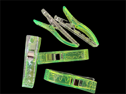 Jumbo Wonder clips til patchwork fra Clover - 5 stk Neongrøn