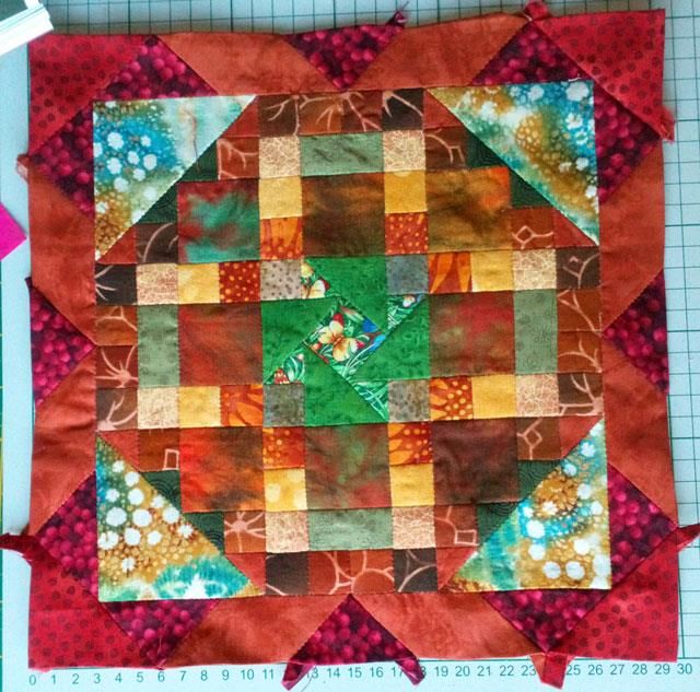 Mini quilt udfordring Lod 11 - Ann-Maris mini quilt