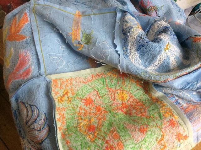 Verdensbroderi dagen - udstilles i Vejerslev kirke