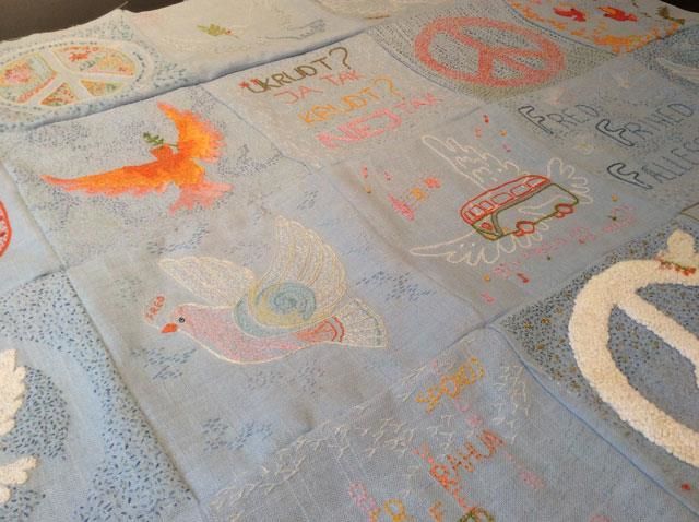 Verdensbroderi dagen - udstilles i Vejerslev kirke