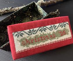Christmas 26 broderi til flag æske - mønster