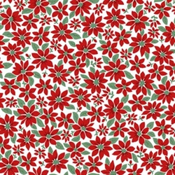 ChristmasTime patchworkstof 110 cm bred Julestjerner