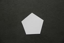 Femkanter 3,5 cm - færdig standset pap skabeloner